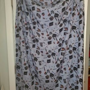 Vintage Scarf Rare Nicole Miller Silk Xtra Large  Makeup/ Lipstick Print Design